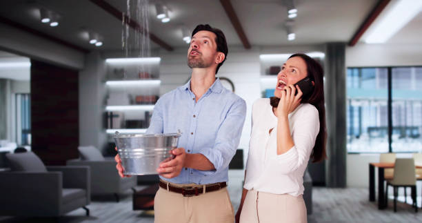 Water damage restoration process in Belle Plaine, IA